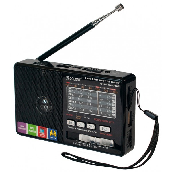 Radio Golon RX 181 portable speaker USB / SD / MP3 / FM / flashlight